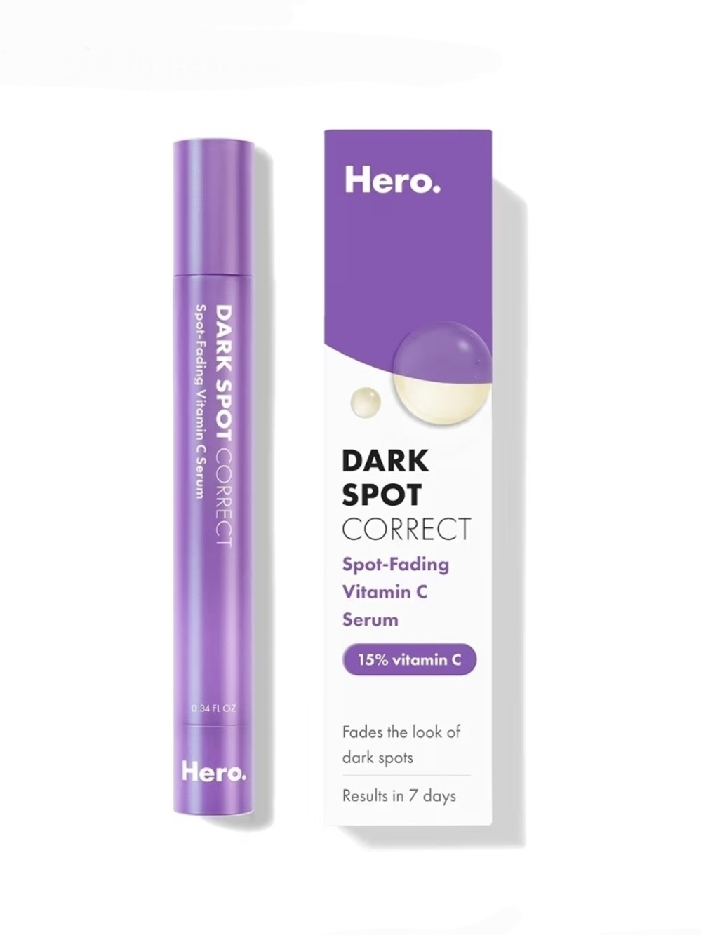 Hero Dark Spot Correct Spot‑Fading Vitamin C Serum Pen — 0.34fl Oz BNIB